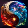 Diamantmalerei Tai Chi Mond 20 x 20 bis 50 x 50 cm rund/eckig – Farbe 224