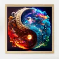 Diamantmalerei Tai Chi Mond 20 x 20 bis 50 x 50 cm rund/eckig – 4