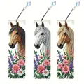 Diamantmalerei Tier Blumenmuster Lesezeichen Set PET Material – Farbe SQ052