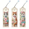 Diamantmalerei Tier Blumenmuster Lesezeichen Set PET Material – Farbe SQ053