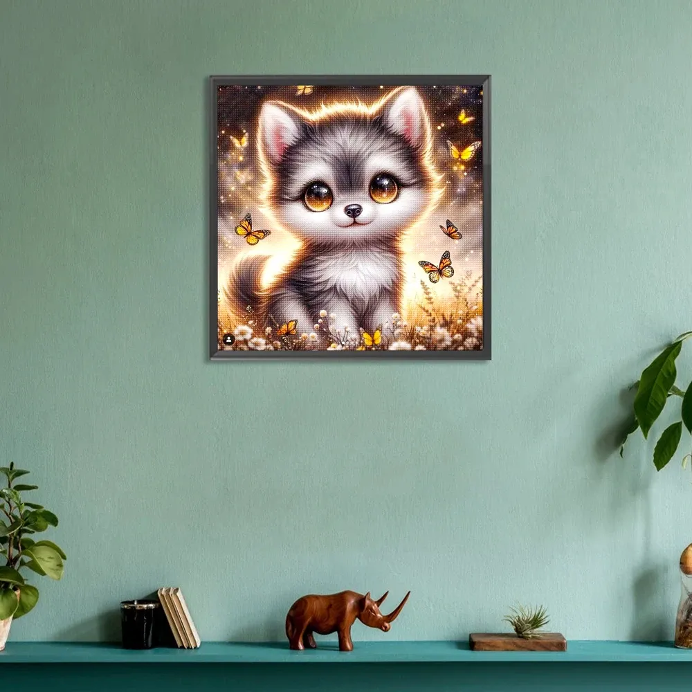 Diamantmalerei Tier Hund Tiger Katze Mosaik Kits 30 x 30 cm