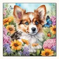 Diamantmalerei Tier Hund Tiger Katze Mosaik Kits 30 x 30 cm – Farbe VET1923