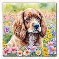 Diamantmalerei Tier Hund Tiger Katze Mosaik Kits 30 x 30 cm – Farbe VET1925