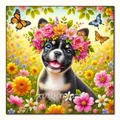 Diamantmalerei Tier Hund Tiger Katze Mosaik Kits 30 x 30 cm – Farbe VET1927