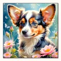 Diamantmalerei Tier Hund Tiger Katze Mosaik Kits 30 x 30 cm – Farbe VET1929