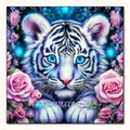 Diamantmalerei Tier Hund Tiger Katze Mosaik Kits 30 x 30 cm – Farbe VET1938