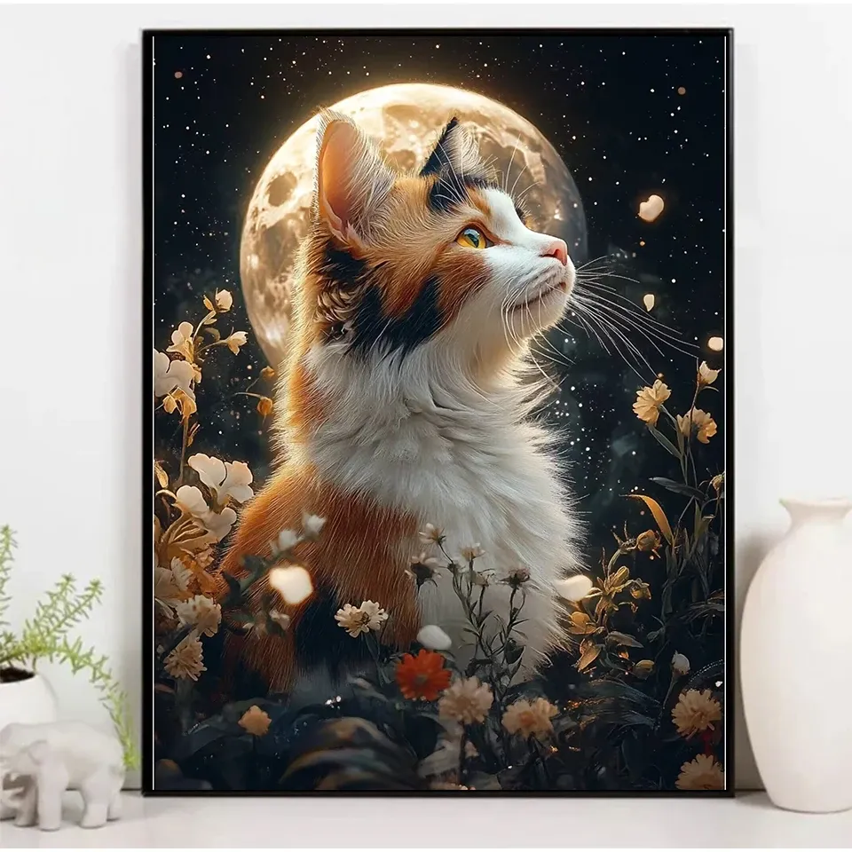 Diamantmalerei Tier Kit Katze Mosaik Wohnkultur Geschenk