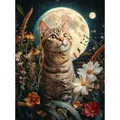 Diamantmalerei Tier Kit Katze Mosaik Wohnkultur Geschenk – Farbe MX1657