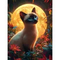 Diamantmalerei Tier Kit Katze Mosaik Wohnkultur Geschenk – Farbe MX1659