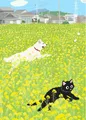Diamantmalerei Tiere Blumenwiesen Enten Hunde Katzen Kinderzimmer Deko – Farbe schwarz (10)
