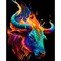 Diamantmalerei Tiger Drache 120 Farben Harz Acryl 30x40cm bis 45x60cm – Farbe 120 Colors-BQ BY-22