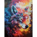 Diamantmalerei Tiger Drache 120 Farben Harz Acryl 30x40cm bis 45x60cm – Farbe 120 Colors-BQ BY-4