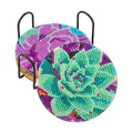 Diamantmalerei Untersetzer Kits Blume 10 x 10 cm Acryl – 6