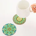 Diamantmalerei Untersetzer Kits Blume Spezialform Bohrer Acryl – 2