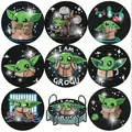Diamantmalerei Untersetzer Set Meister Yoda Cartoon mit Halter – 4