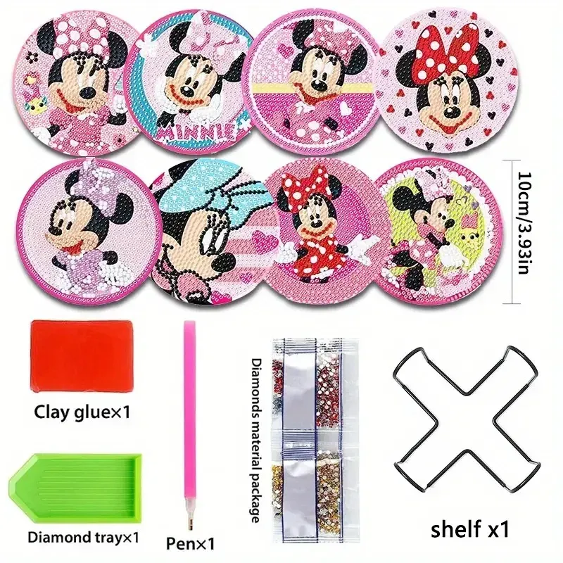 Diamantmalerei Untersetzer Set Meister Yoda Cartoon mit Halter