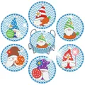 Diamantmalerei Untersetzer Set Weihnachten 10 x 10 cm Wasserdicht – Farbe BD039