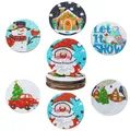 Diamantmalerei Untersetzer Set Weihnachtsmuster Spezialform Kristall – 3