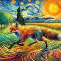 Diamantmalerei Van Gogh 30 x 30 bis 40 x 40 cm rund/eckig – Farbe 24565-C