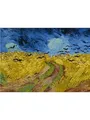 Diamantmalerei Van Gogh Abstrakt Mandelblüten Sternennacht – Farbe Burgunderrot (4)
