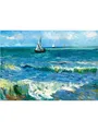Diamantmalerei Van Gogh Abstrakt Mandelblüten Sternennacht – Farbe Blau (8)