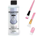 Diamantmalerei Versiegelung 60 bis 200 ml mit 3 Pinseln – Farbe 1 Pc 200ML