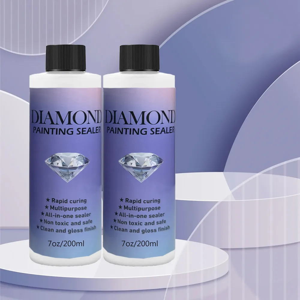 Diamantmalerei Versiegelung 60 bis 200 ml mit 3 Pinseln