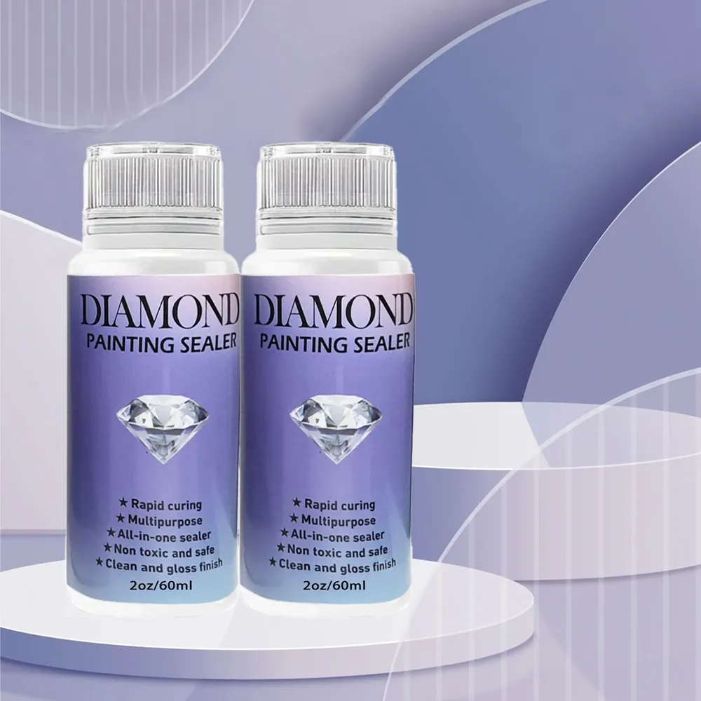 Diamantmalerei Versiegelung 60 bis 200 ml mit 3 Pinseln