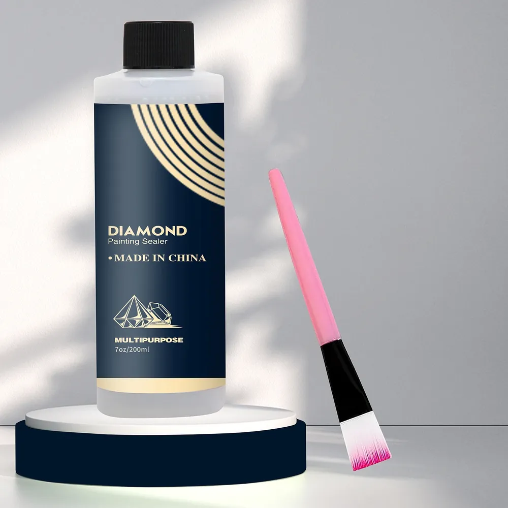 Diamantmalerei Versiegelung 60 bis 200 ml mit 3 Pinseln
