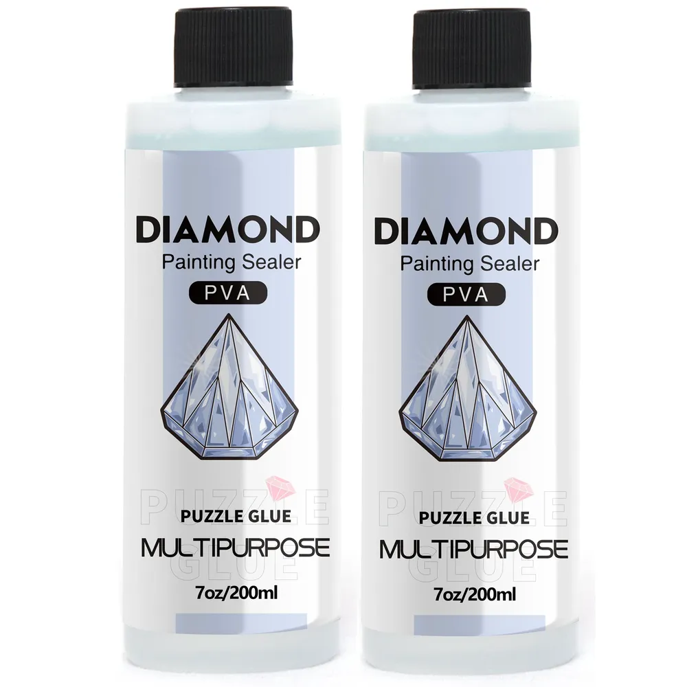 Diamantmalerei Versiegelung 60 bis 200 ml mit 3 Pinseln