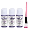 Diamantmalerei Versiegelung 60 bis 200 ml mit Silikonpinsel – Farbe 3 Pcs 60ML