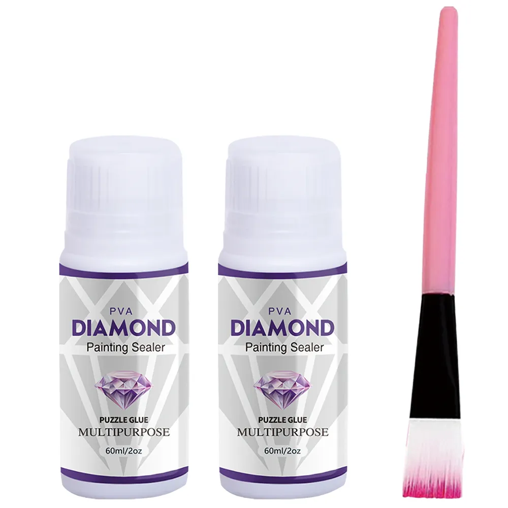 Diamantmalerei Versiegelung 60 bis 200 ml mit Silikonpinsel