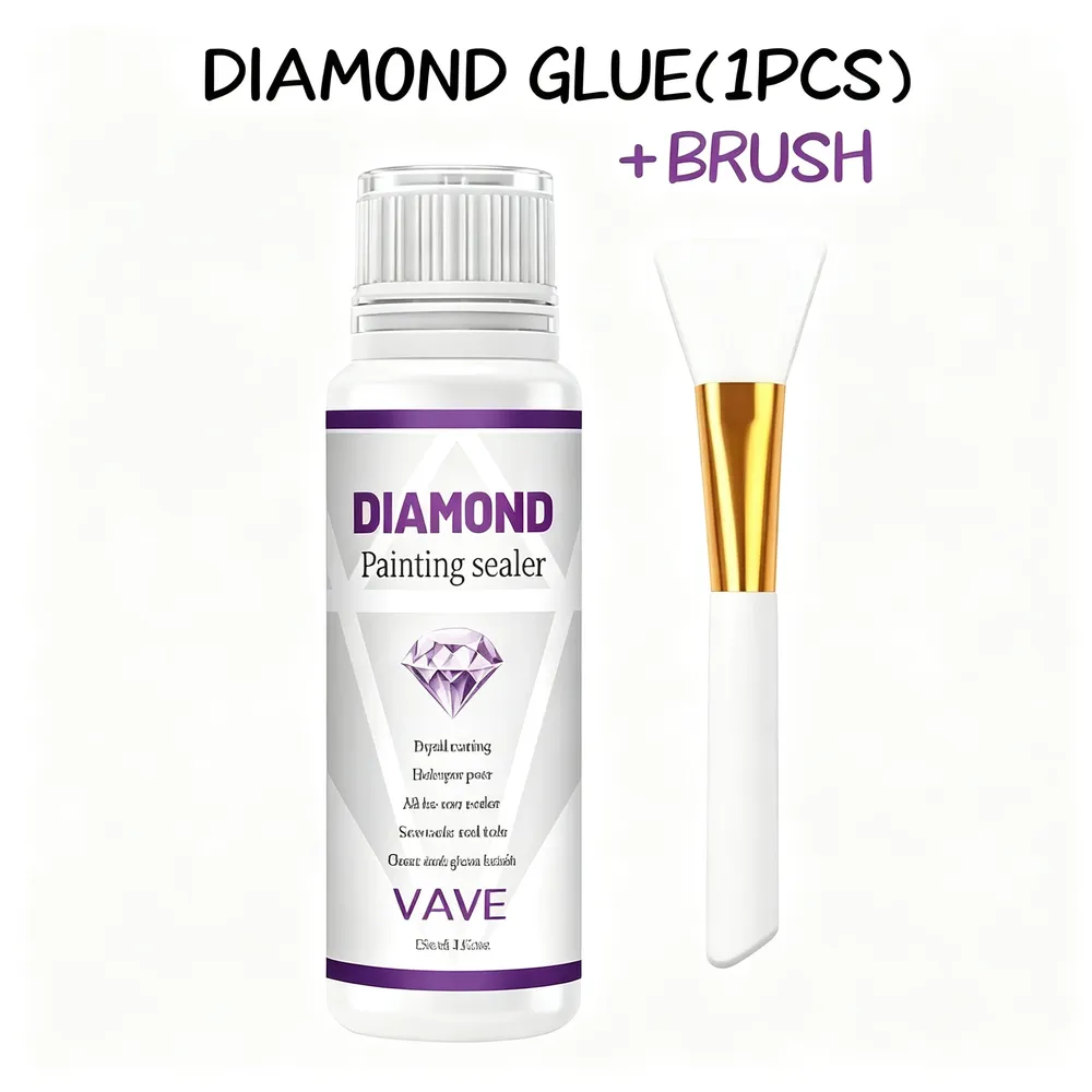 Diamantmalerei Versiegelungsmittel 120 ml klar mit Glanz