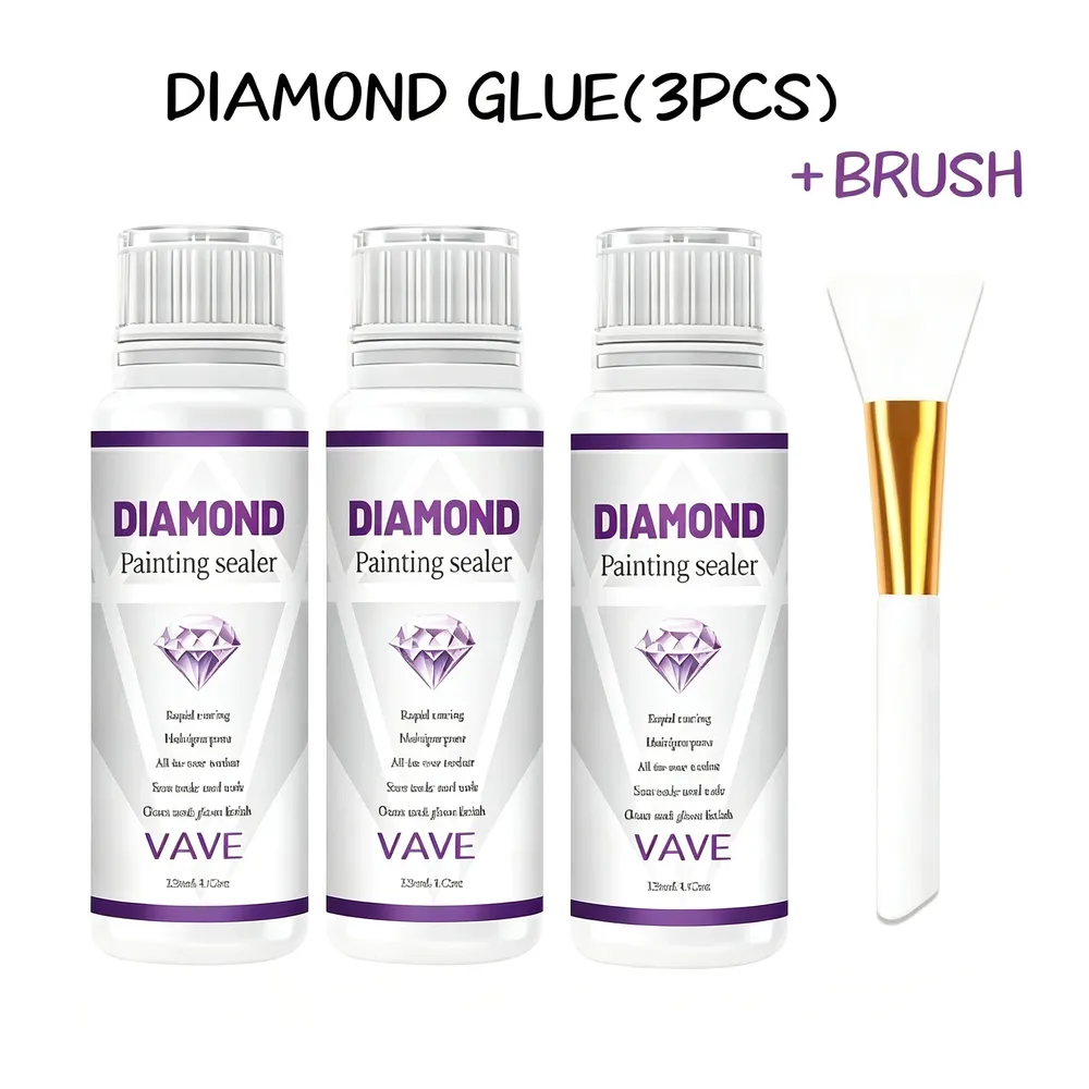 Diamantmalerei Versiegelungsmittel 120 ml klar mit Glanz