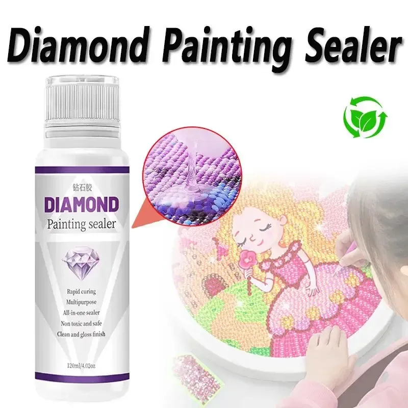 Diamantmalerei Versiegelungsmittel 120 ml klar mit Glanz