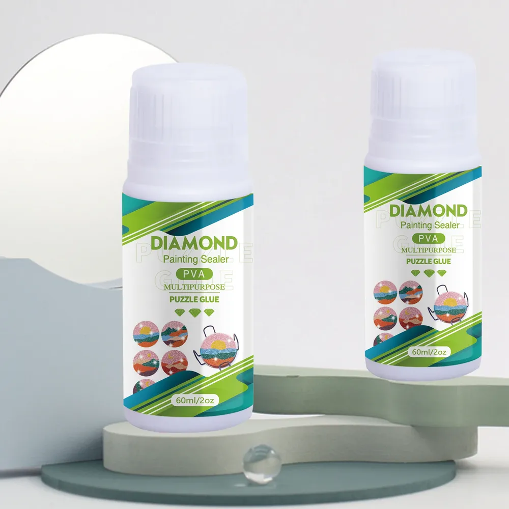 Diamantmalerei Versiegelungsmittel 60 bis 200 ml mit Pinseln