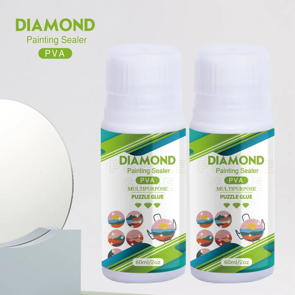 Diamantmalerei Versiegelungsmittel 60 bis 200 ml mit Pinseln