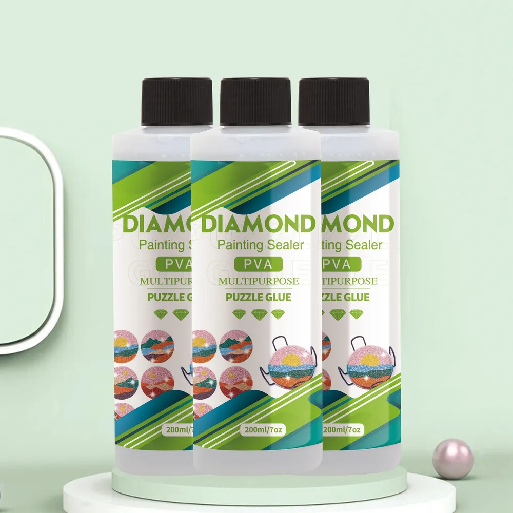 Diamantmalerei Versiegelungsmittel 60 bis 200 ml mit Pinseln