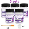 Diamantmalerei Versiegelungsset 1 bis 5 Sets mit Pinsel Handschuhen – Farbe 5 SETS