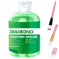 Diamantmalerei Versiegelungssets 120 bis 240 ml mit 3 Pinseln – Farbe 1 Pc Green