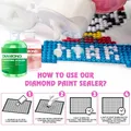 Diamantmalerei Versiegelungssets 120 bis 240 ml mit 3 Pinseln – 5