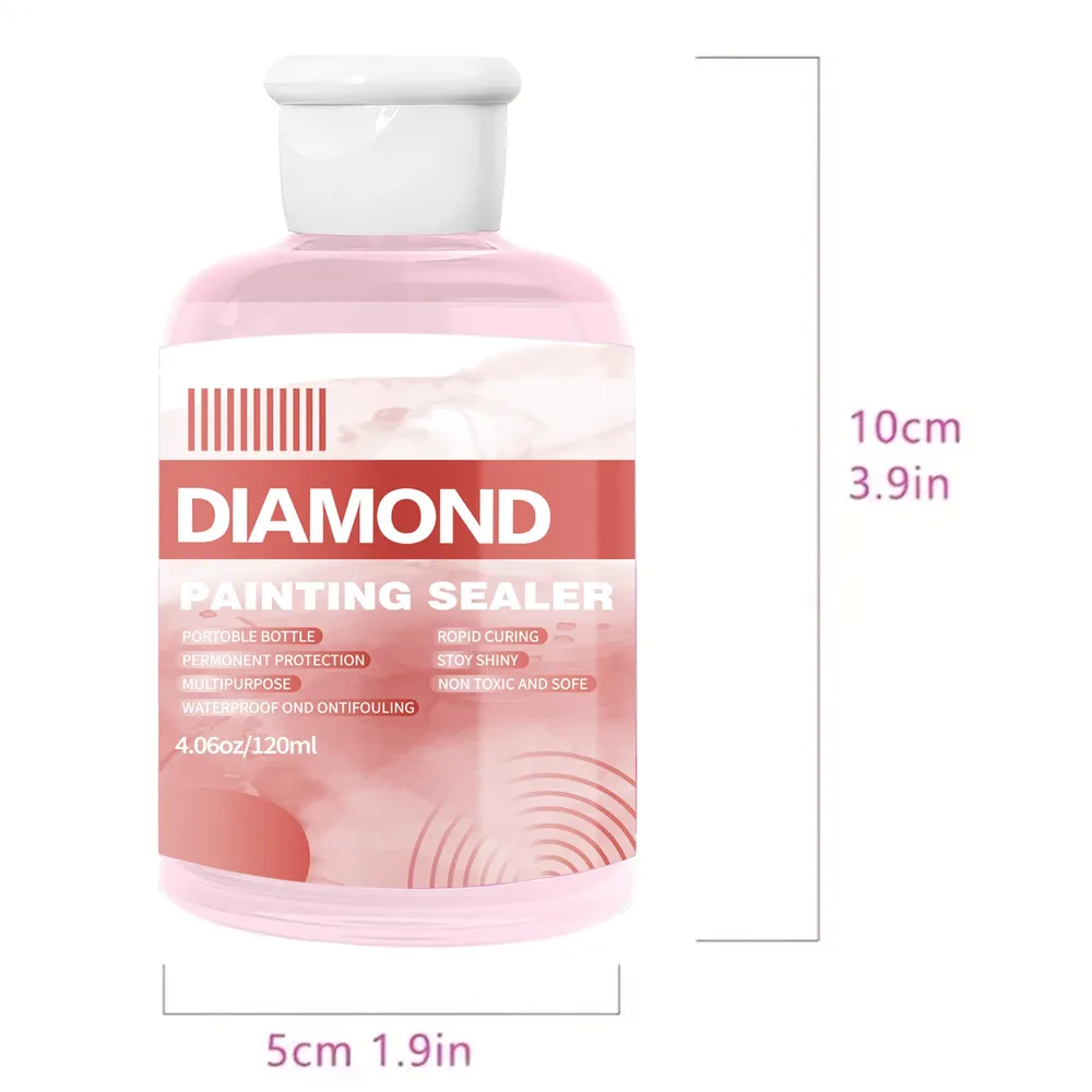 Diamantmalerei Versiegelungssets 120 bis 240 ml mit 3 Pinseln