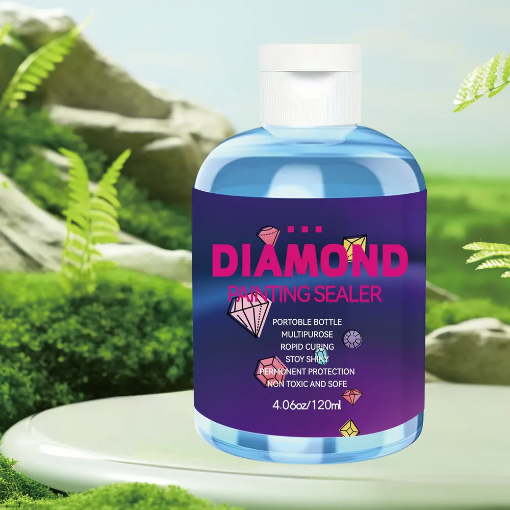 Diamantmalerei Versiegelungssets 120 ml mit 2 Pinseln