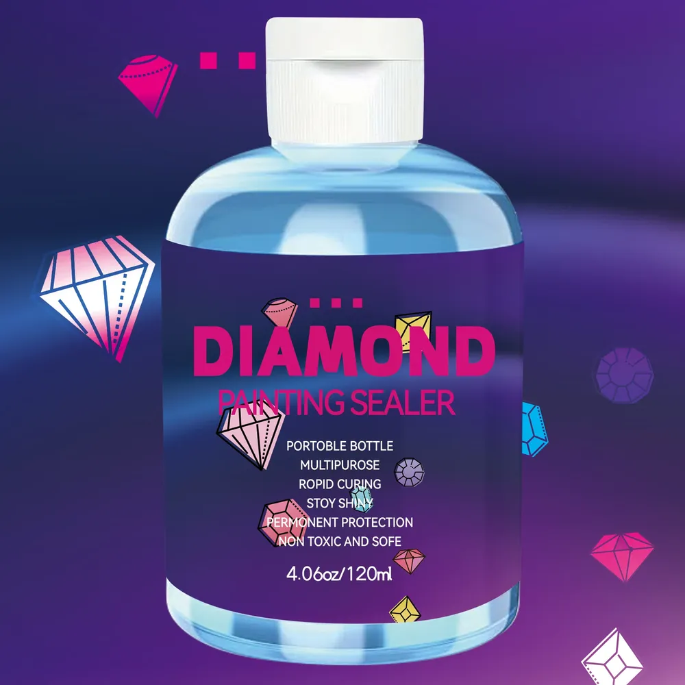 Diamantmalerei Versiegelungssets 120 ml mit 2 Pinseln