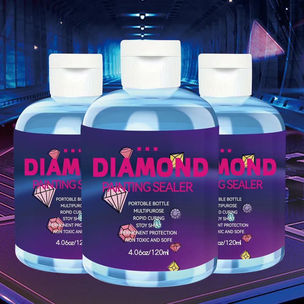 Diamantmalerei Versiegelungssets 120 ml mit 2 Pinseln