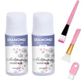 Diamantmalerei Versiegelungssets 60 bis 200 ml mit 3 Pinseln – Farbe 60ml-2pcs