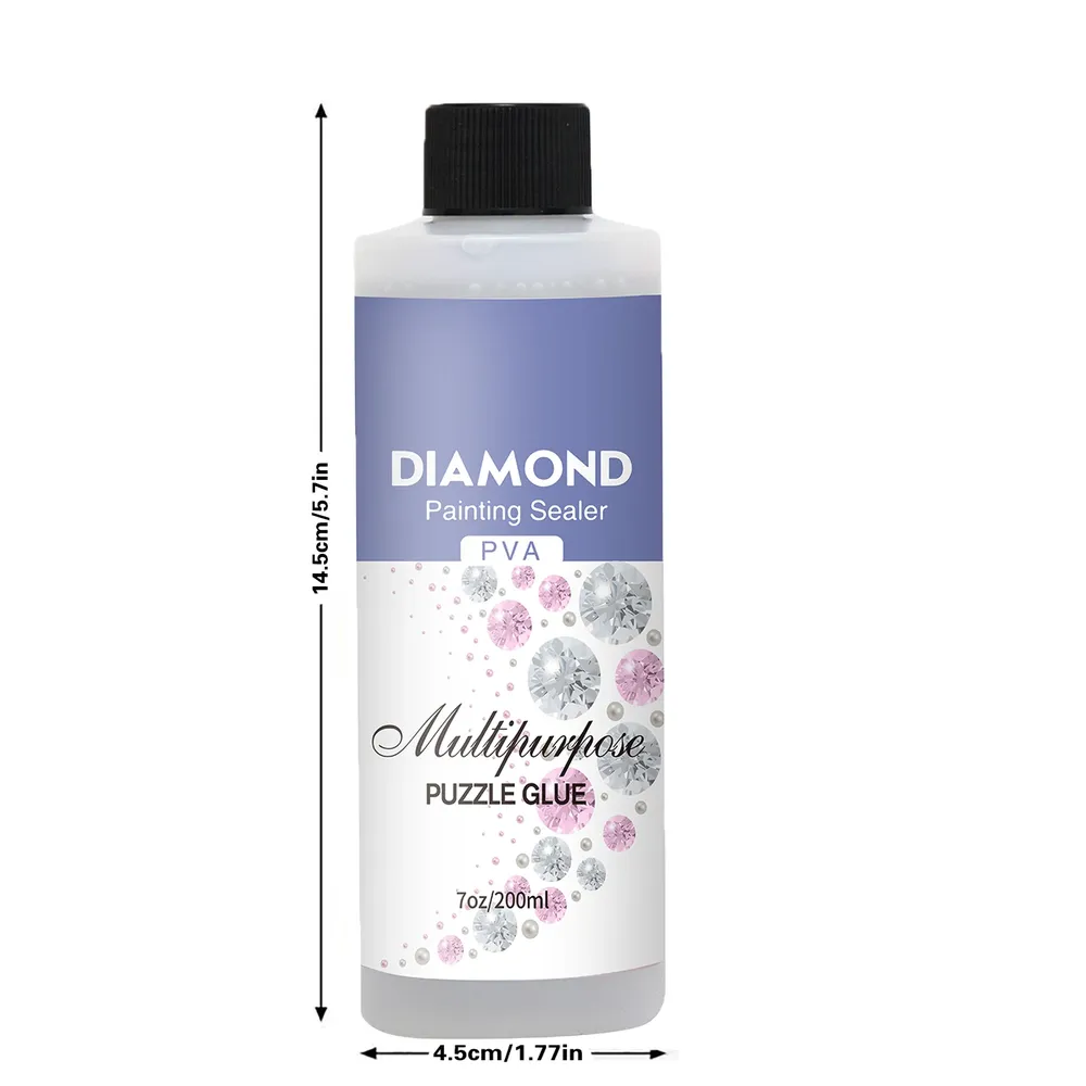 Diamantmalerei Versiegelungssets 60 bis 200 ml mit 3 Pinseln