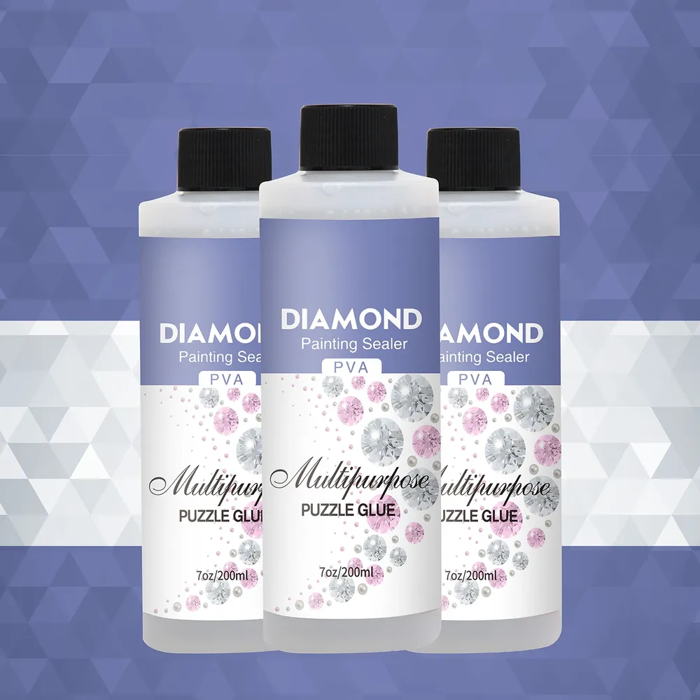 Diamantmalerei Versiegelungssets 60 bis 200 ml mit 3 Pinseln