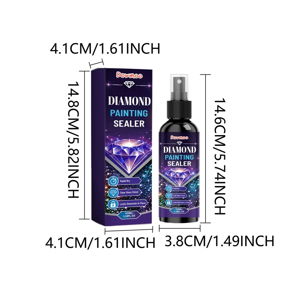 Diamantmalerei Versiegelungsspray 1 bis 4 Stück Glanzschutz