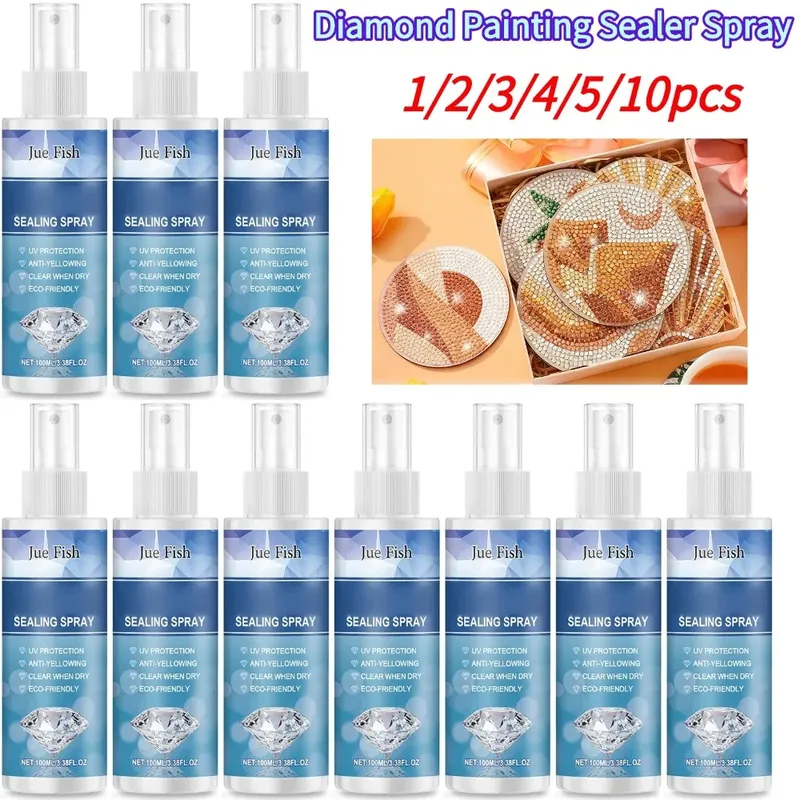 Diamantmalerei Versiegelungsspray 1 Stück bis 10 Stück UV Schutz